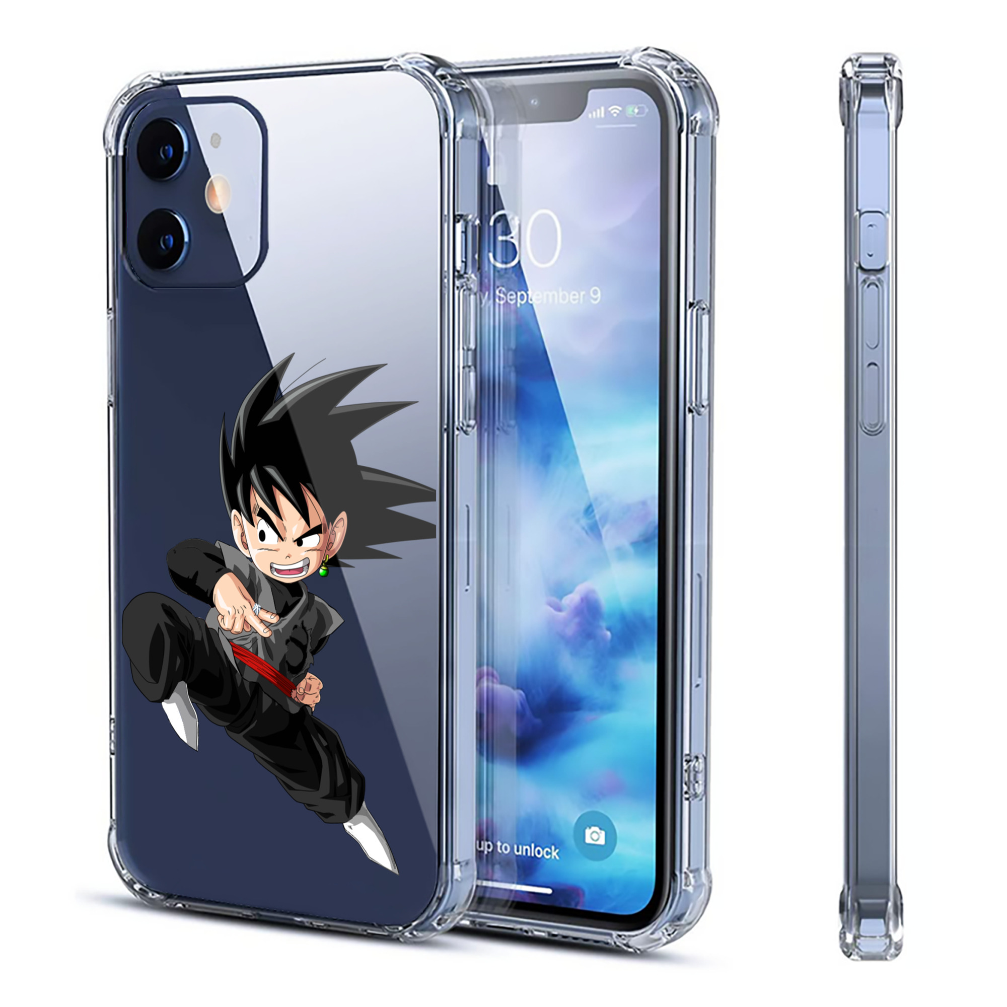 （画像用） ドラゴンボール 孫悟空（そん ごくう）Son Goku カカロット DRAGON BALL Kakarotto 【iPhone 12シリーズ対応】透明スマホケース（クリアソフトケース）